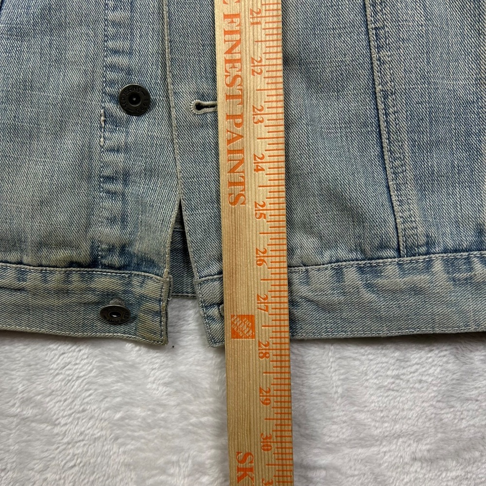 Vintage SCD Jeans Trucker Jacket Men's Blue‎ Denim Button Front Classic - Large - Picture 4 of 14